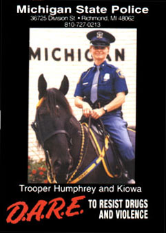 Michigan State Police: Trooper Humphrey and Kiowa (Horse)